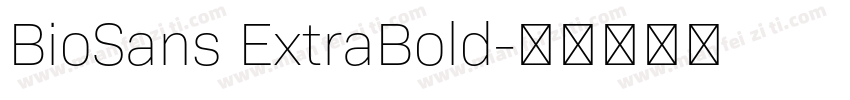 BioSans ExtraBold字体转换